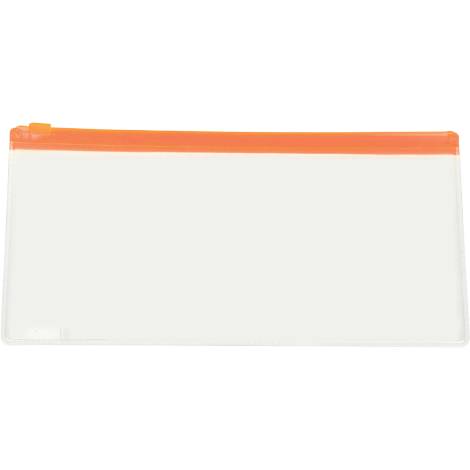 Promotional Transparent Pencil Case Kit - Orange