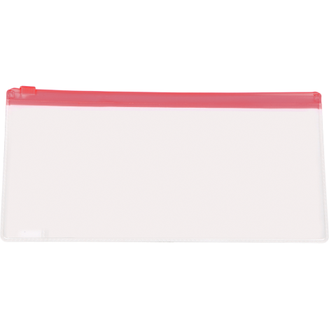 Promotional Transparent Pencil Case Kit - Red