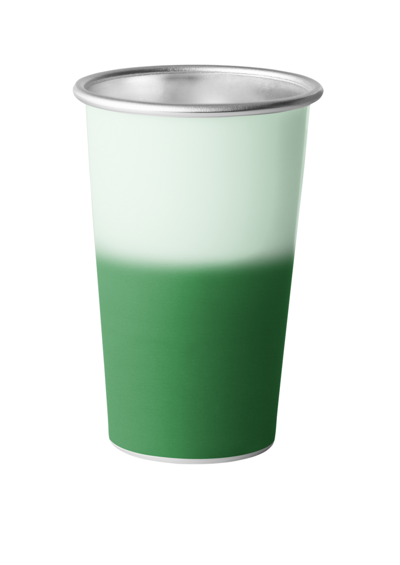 Aluminium colour changing cup - Green