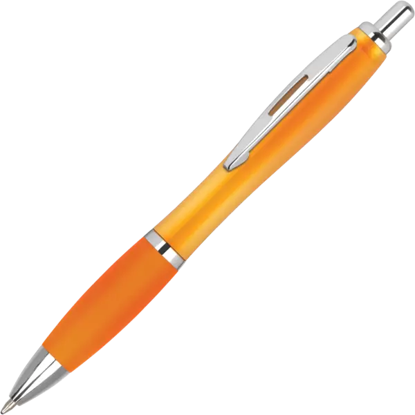 Promotional Contour Frost Ballpen - Orange