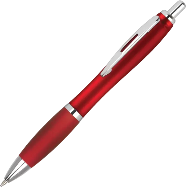 Promotional Contour Frost Ballpen - Red