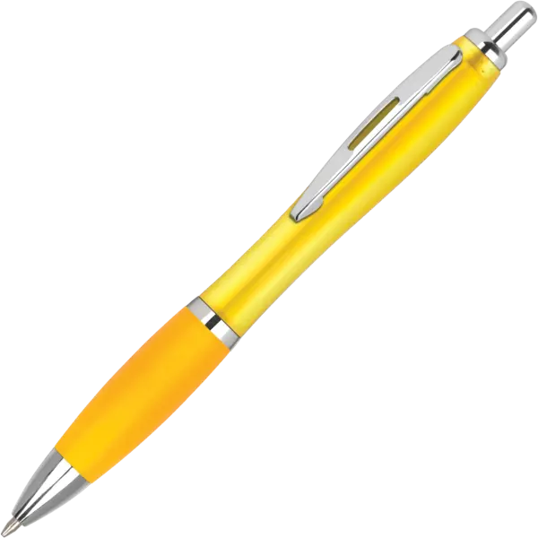 Promotional Contour Frost Ballpen - Yellow