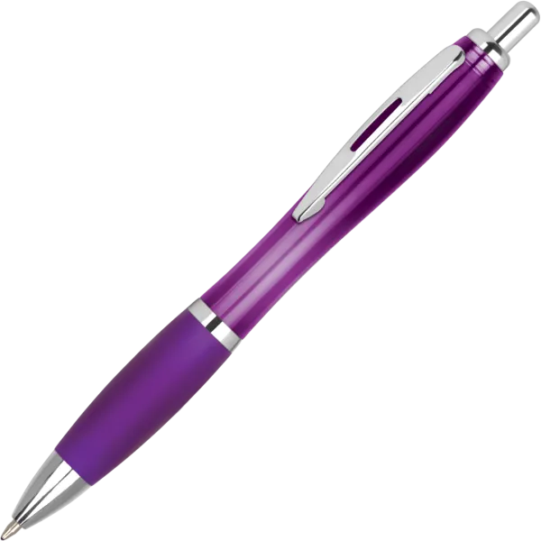 Promotional Contour Recycled Ballpen - Purple