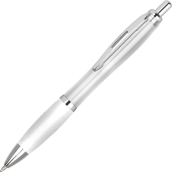 Promotional Contour Recycled Ballpen - White