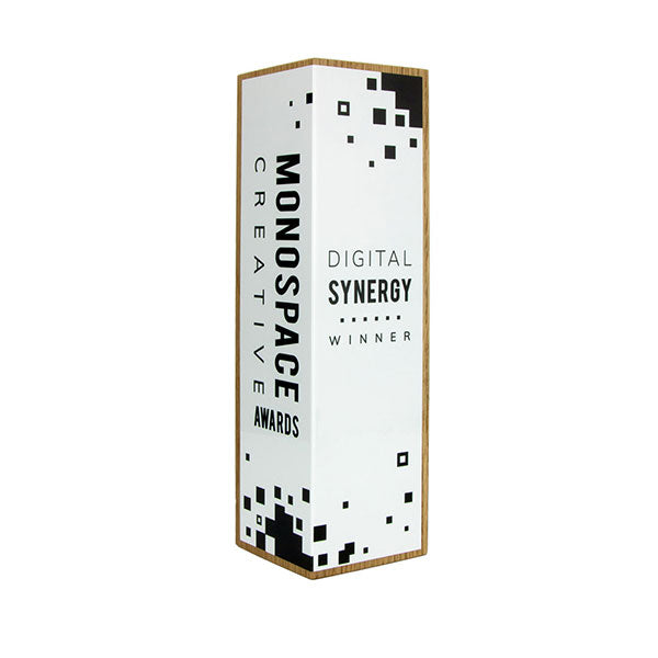 Metal Wrap Oak Column Award
