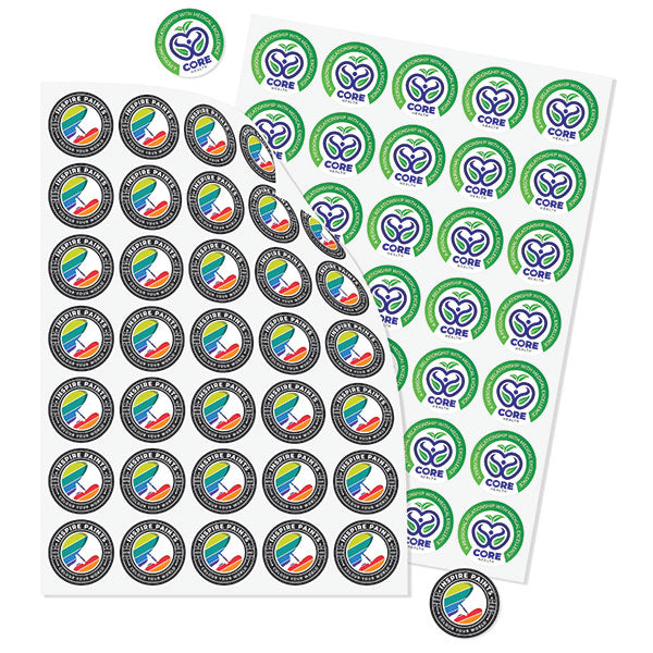 Promotional Round Paper Stickers - 30mm