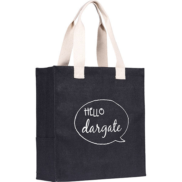 Dargate Coloured Jute Tote Bag - Spot Colour