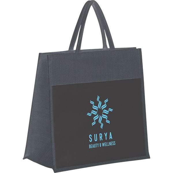 Windsor Jute Shopper - Spot Colour