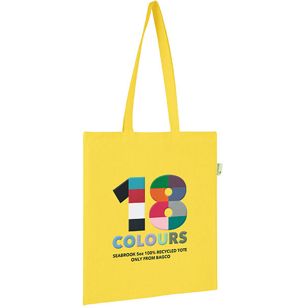 Seabrook 5oz Recycled Cotton Tote Bag - Full Colour