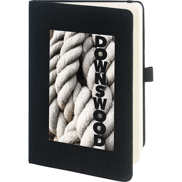 Promotional Downswood A5 Cotton Notebook - Spot Colour