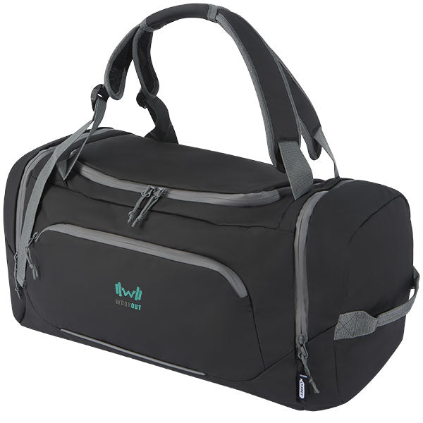 Aqua GRS Recycled Water Resistant Duffel Backpack - 1 Colour
