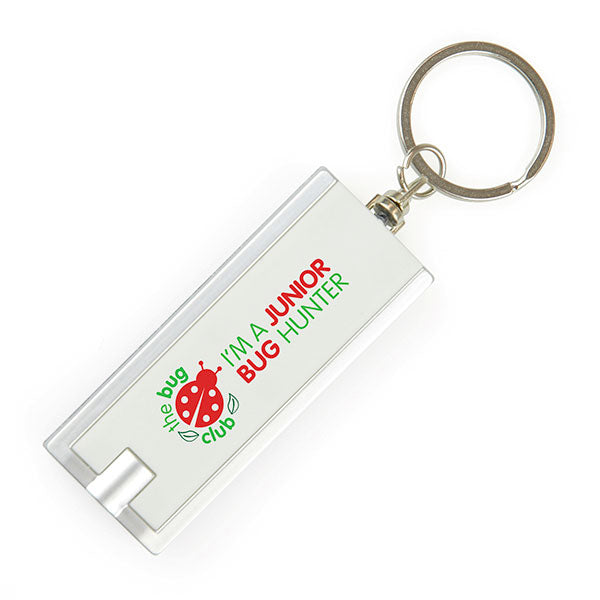 Promotional Dhaka 1 LED Torch Key Ring - Full Colour