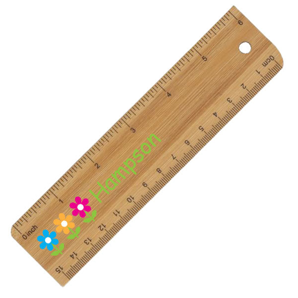 Bamboo Ruler 15cm - 1 Colour