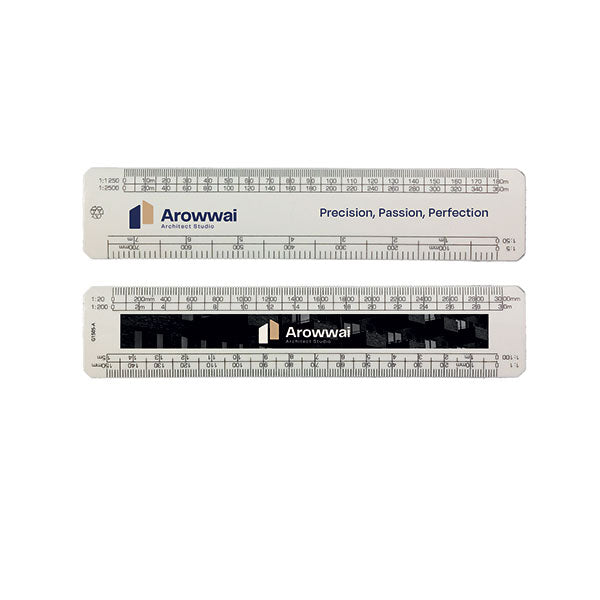 30cm Recycled Architect's Scale Rule - Full Colour