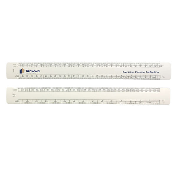 12" Recycled Architect's Scale Rule - Full Colour