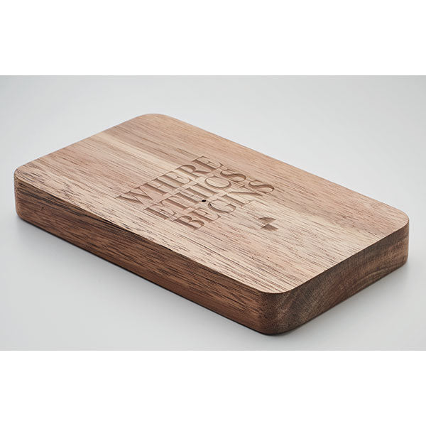 Promotional Acacia Wireless Charger Powerbank- Engraved