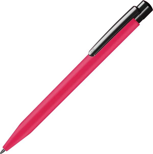 Promotional Supersaver Softfeel Ballpen - Spot Colour - Magenta