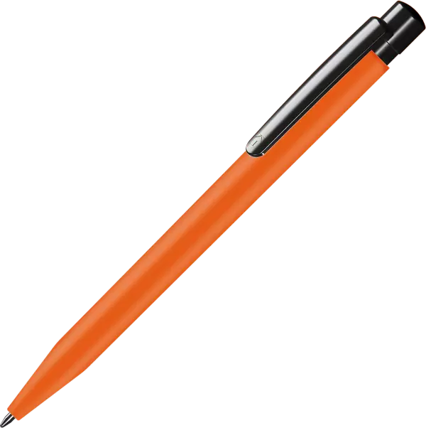 Promotional Supersaver Softfeel Ballpen - Spot Colour - Orange