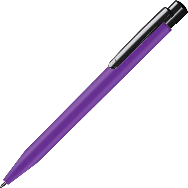 Promotional Supersaver Softfeel Ballpen - Spot Colour - Purple
