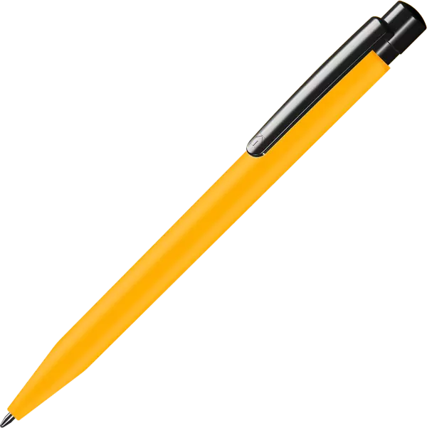 Promotional Supersaver Softfeel Ballpen - Spot Colour - Yellow