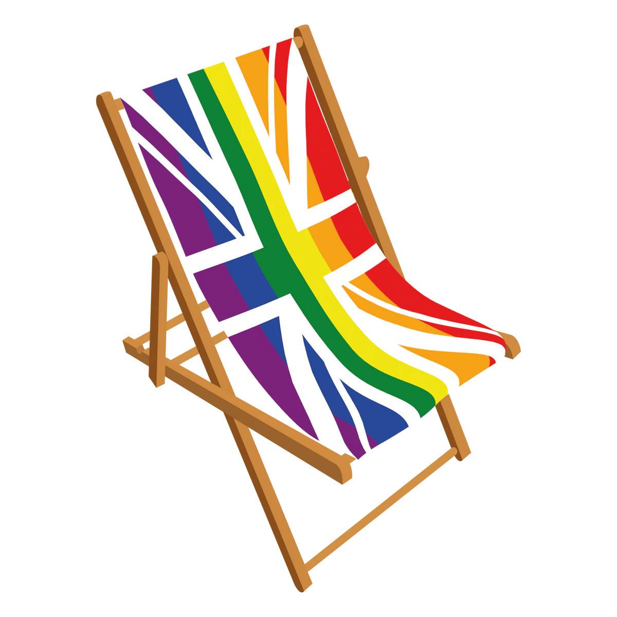 Rainbow Union Pride Deckchair