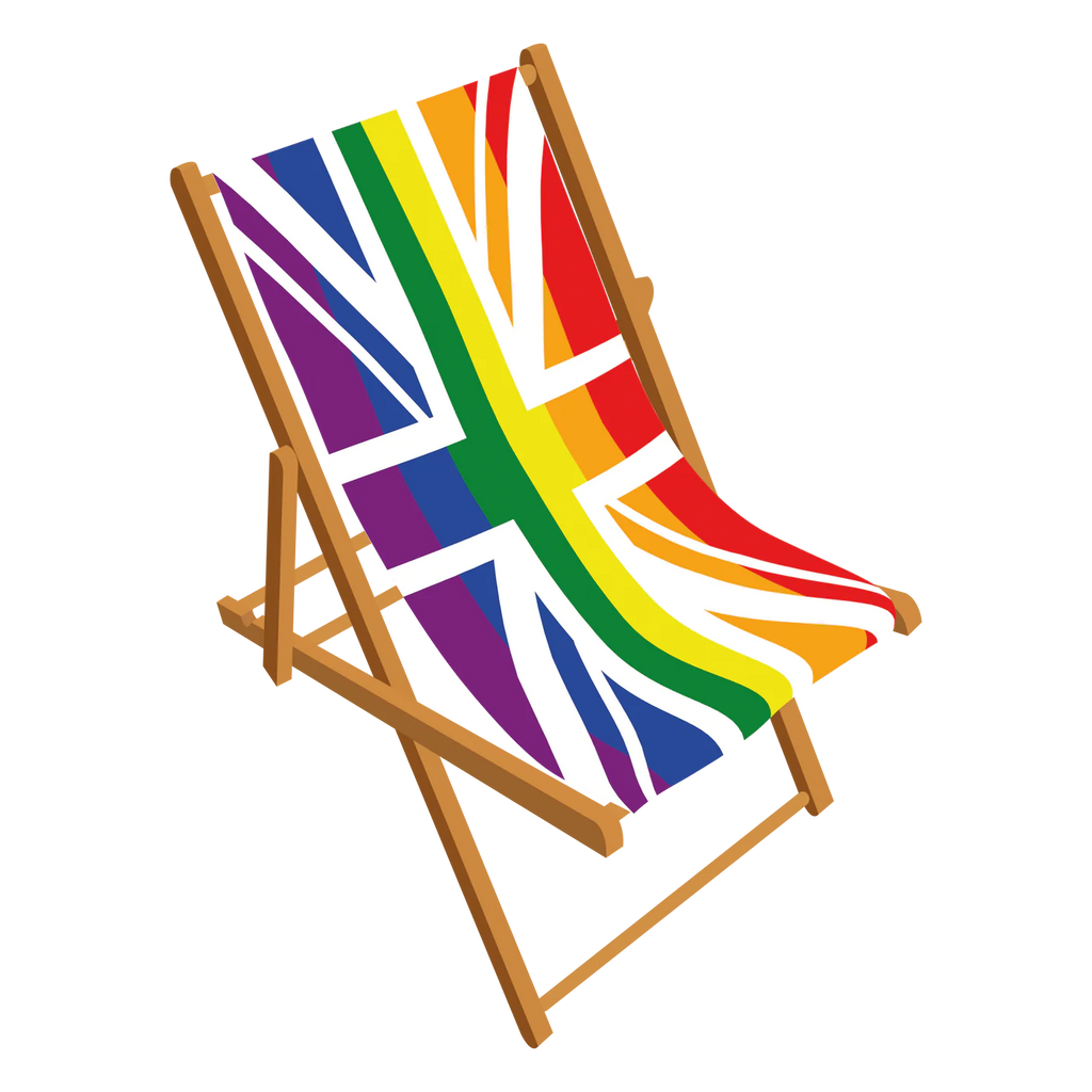 Rainbow Union Pride Deckchair