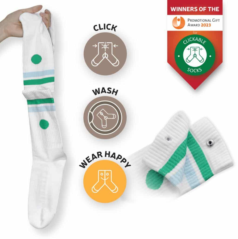 Clickable socks