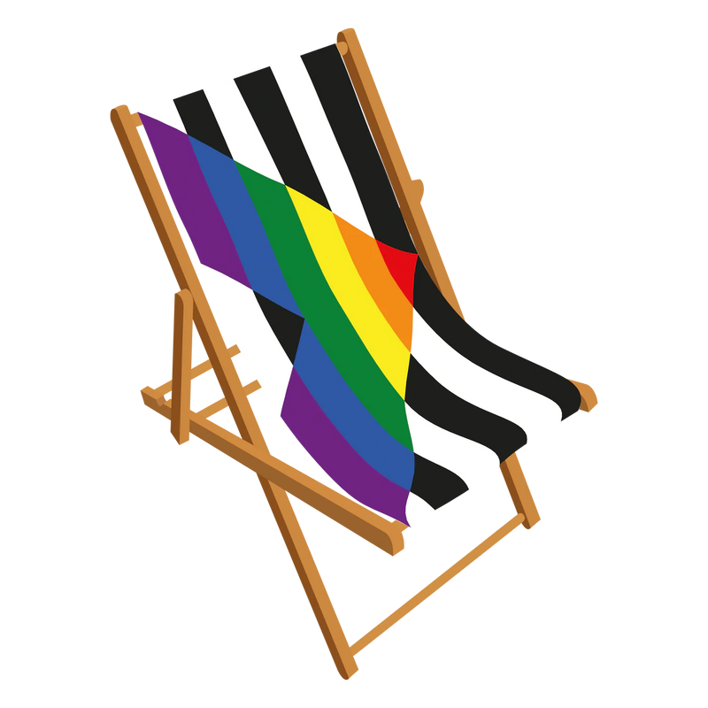 Straight Ally Pride Deckchair