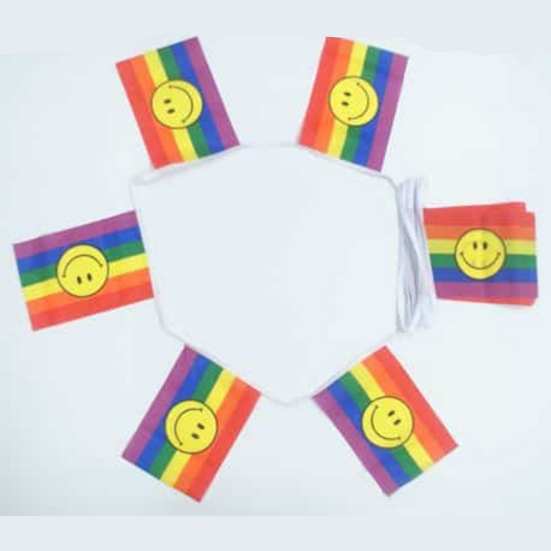 Rainbow Smiley Bunting (LGBTQ+ Pride)