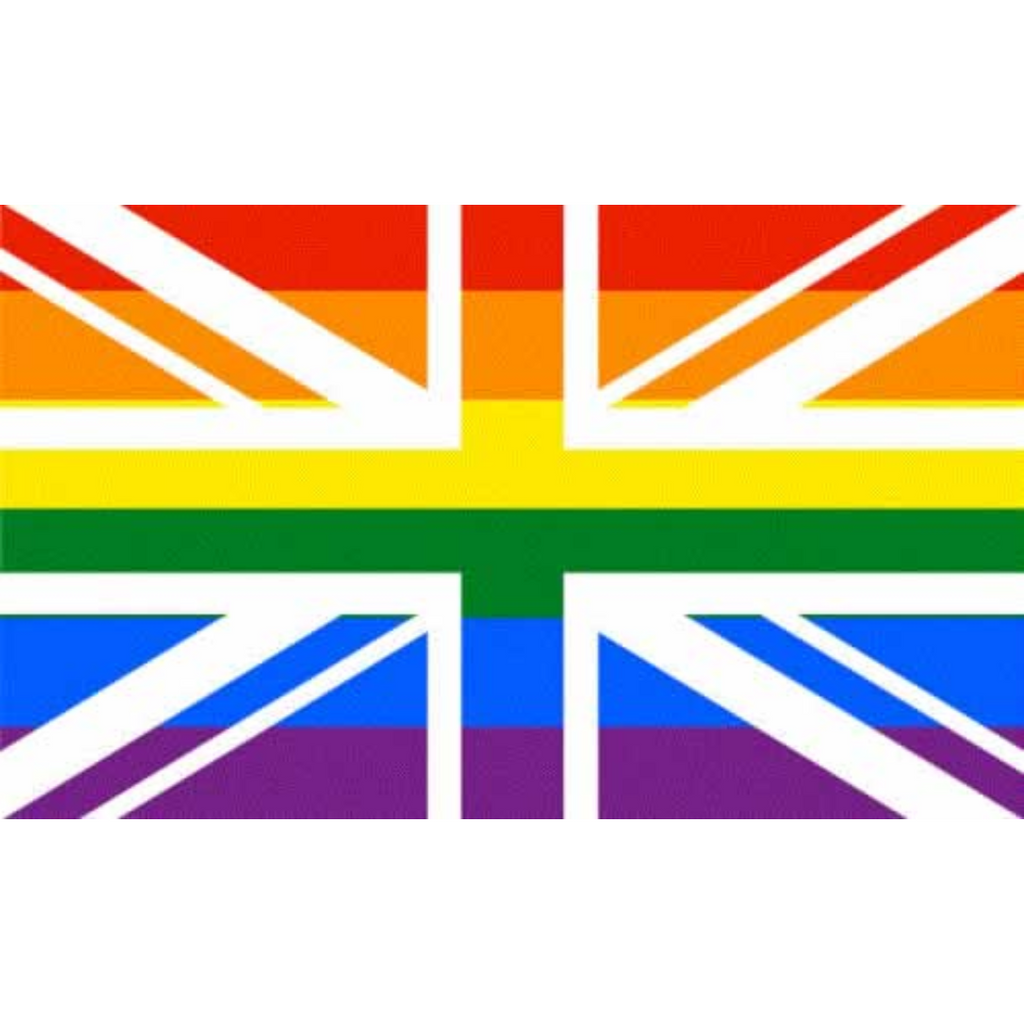 Rainbow Union Jack Flag (LGBTQ+ Pride)