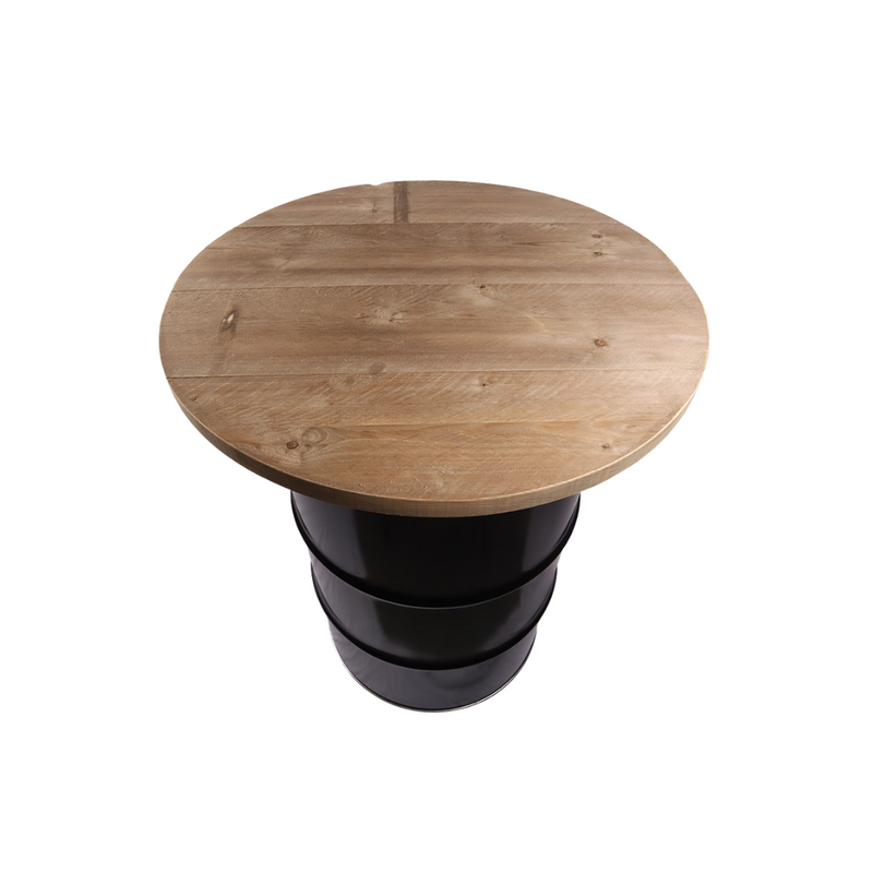 Branded Barrel Table