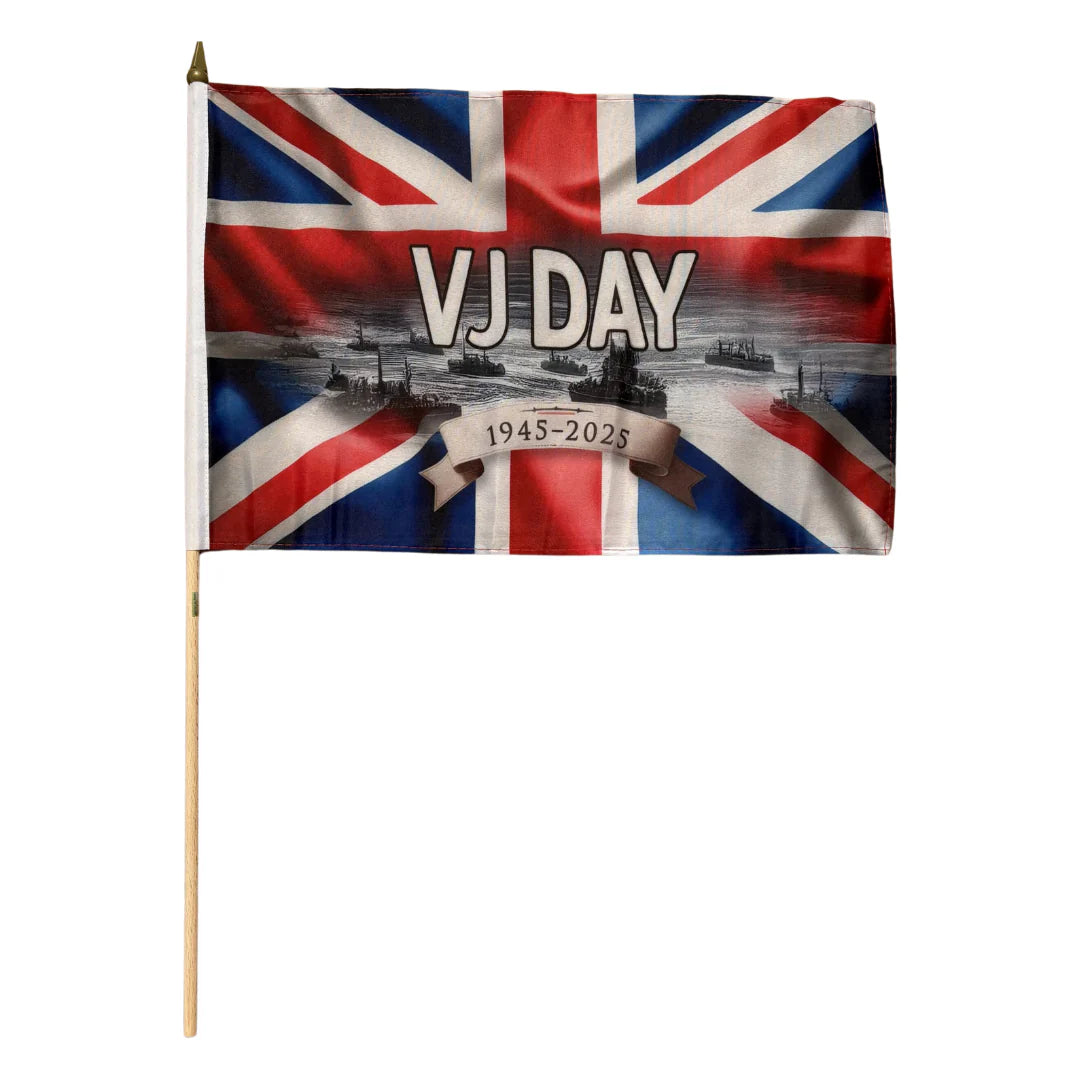 VJ Day 80 Handwaving Flags