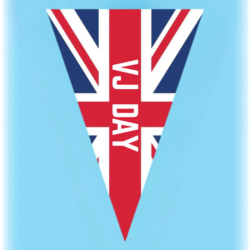 VJ Day Bunting Triangular - 10 metres