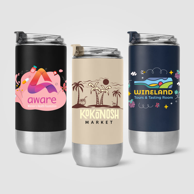 Glacier 475ml Stainless Steel Tumbler - Digital Print