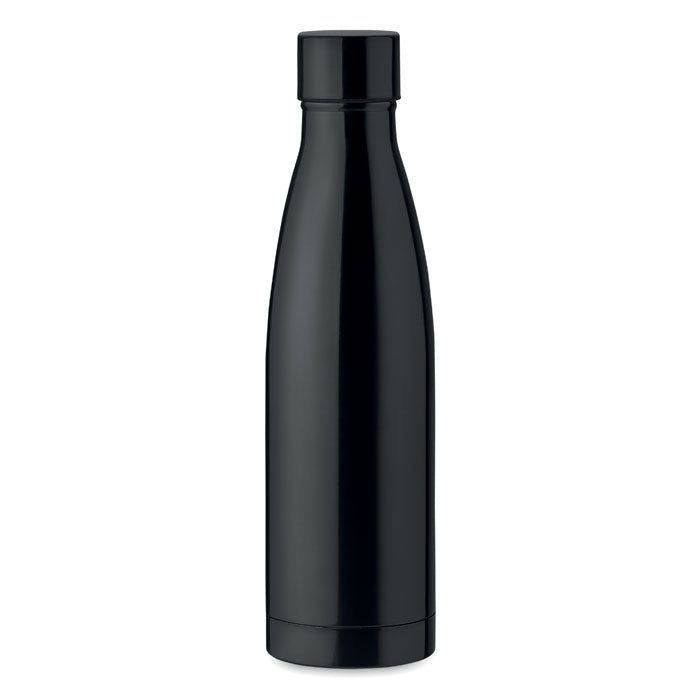 Promotional Belle Stainless Steel Drinks Bottle - Full Colour - Black