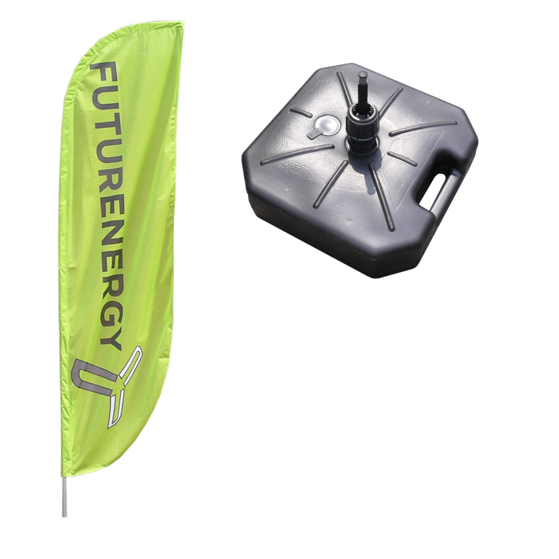 Small Feather Flag with Water Fillable Base