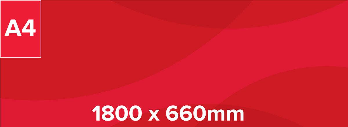 Printed 1.8m x 0.66m flag