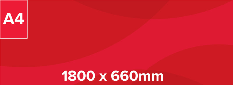 Printed 1.8m x 0.66m flag