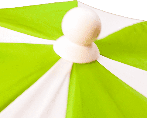 Square aluminium parasol