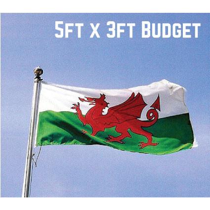Budget Wales Flag 5ft x 3ft