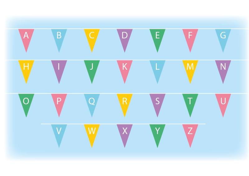 Capital letters bunting