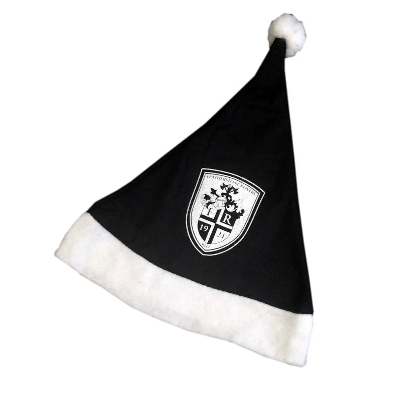 Personalised black Santa hat