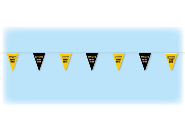 Caution Do Not Enter Bunting - Waterproof