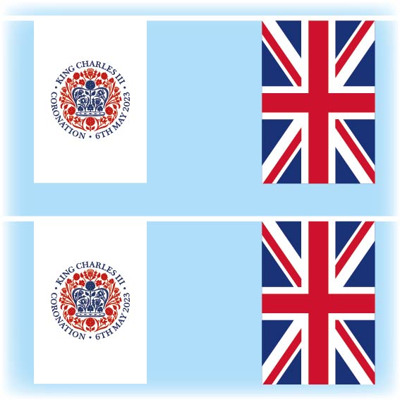 Official King Charles III coronation bunting