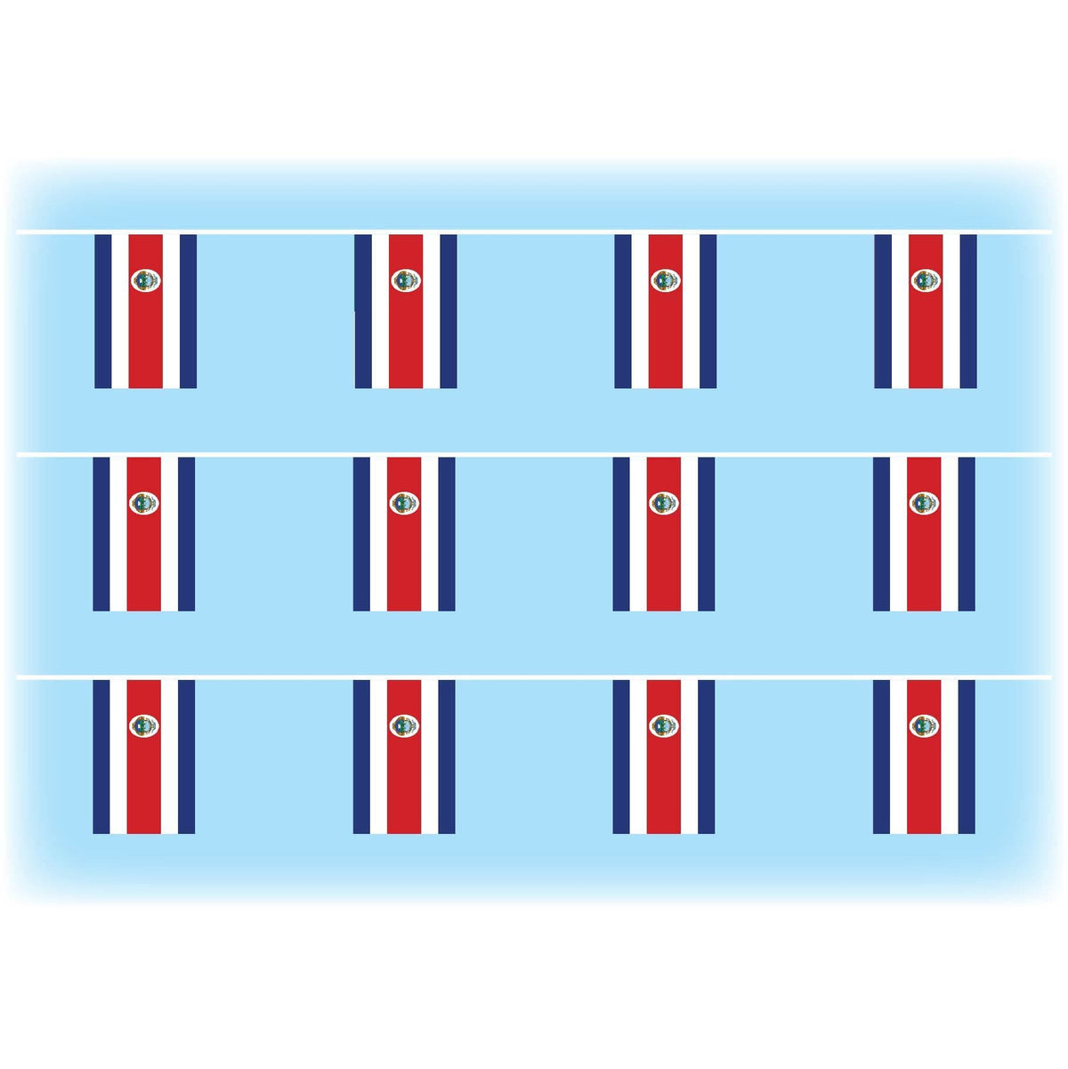 Costa rica flag bunting