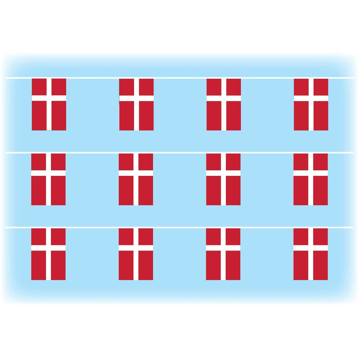 Denmark flag bunting
