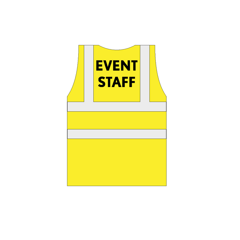 Event staff Hi-Vest with printed logo