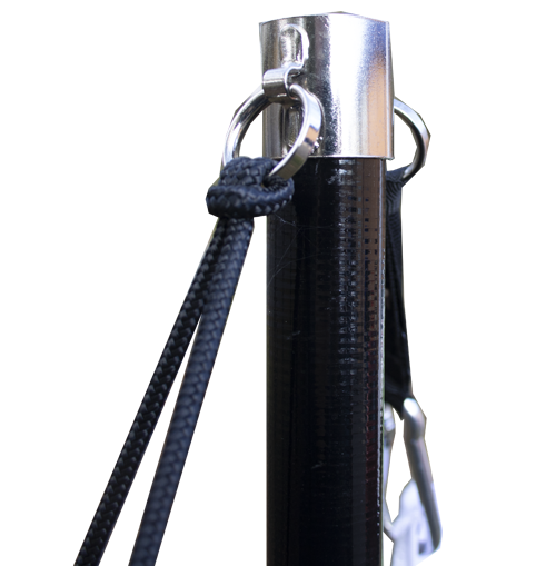 Tension banner frame pole