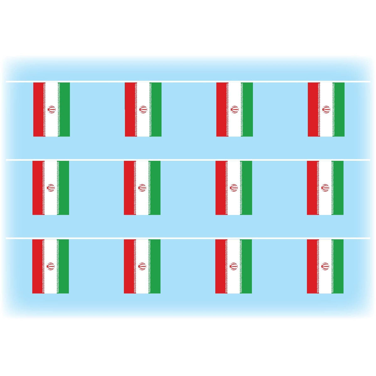 Iran flag bunting