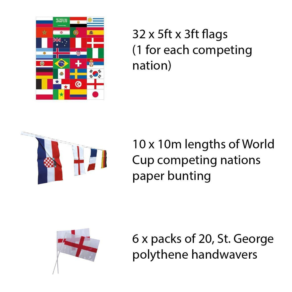 Large World Cup pub pack - Competing Nations